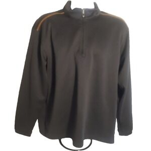 Pebble Beach Performance 1/4 Zip Pullover Mens‎ Large Gray Golf Sweater Shirt